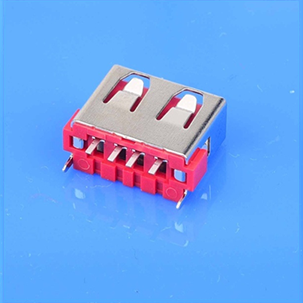 短体直插式母座(L=10.0mm)橙红