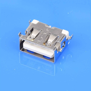 沉板母座3.6H带LOGO不锈钢外壳白色