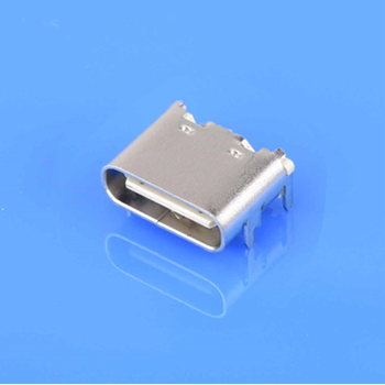 TYPE C 6P插板式母座L=6.90mm白色