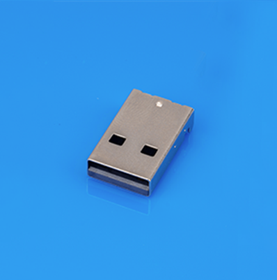 USB2.0公头沉板3.4H直脚铁壳(180度)